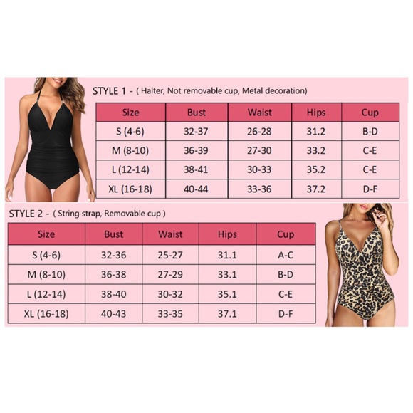 New ✨V-neck Tummy Control Ruched Monokini Swimsuit - Picture 6 of 8